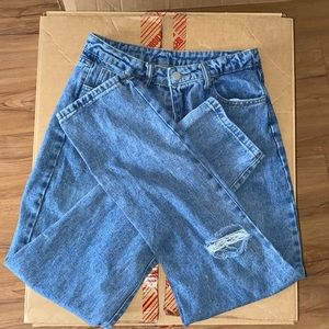 Medium wash denim jeans
